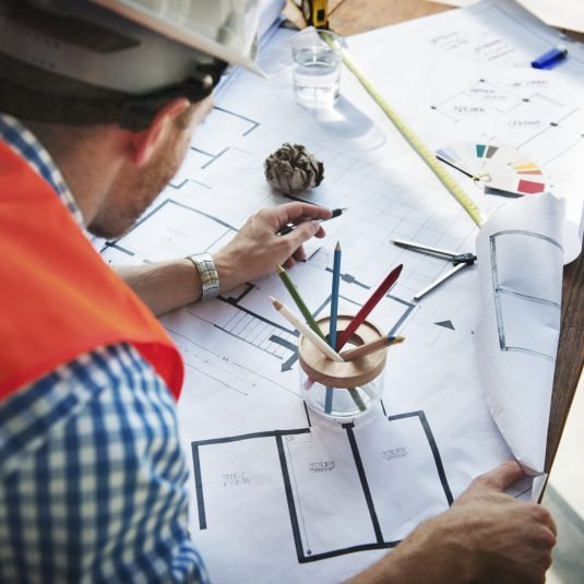 Construction Interior Blueprint Plan Designing Concept